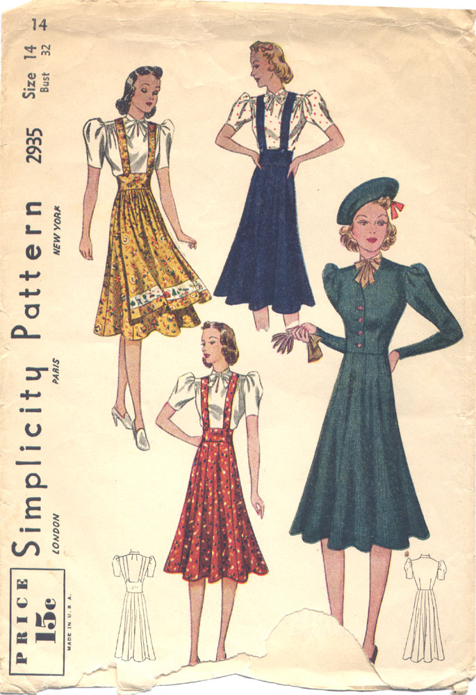 Suspender Skirt, Circa 1938 – Wearing History® Blog